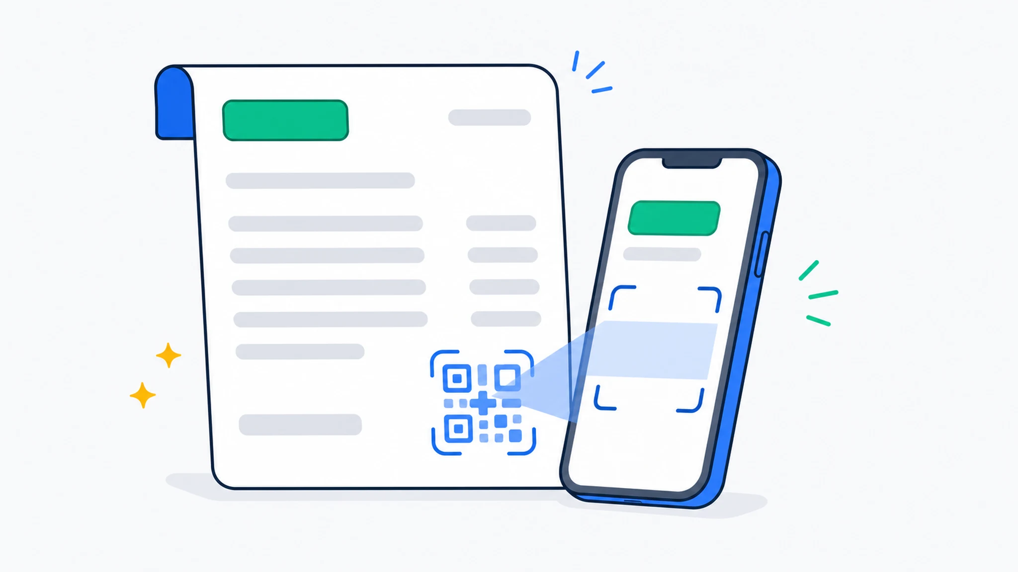 Factuur met QR-code voor betaling